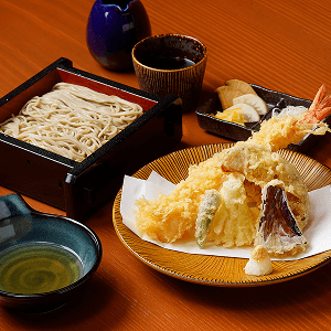 デカ海老天 せいろ蕎麦